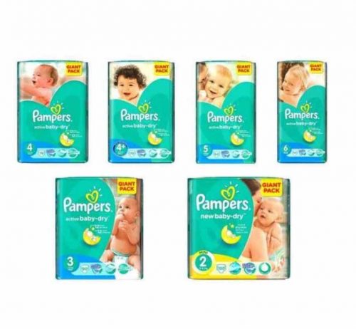 Pampers active baby dry giant pack