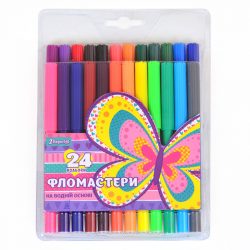 Фломастеры 24 цв. "Bright butterfly"