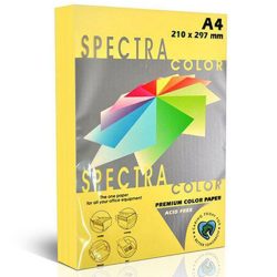 Папір кольор. А4 80 г/м (100 арк.) паст. SPECTRA COLOR Yellow 160 (жовтий)