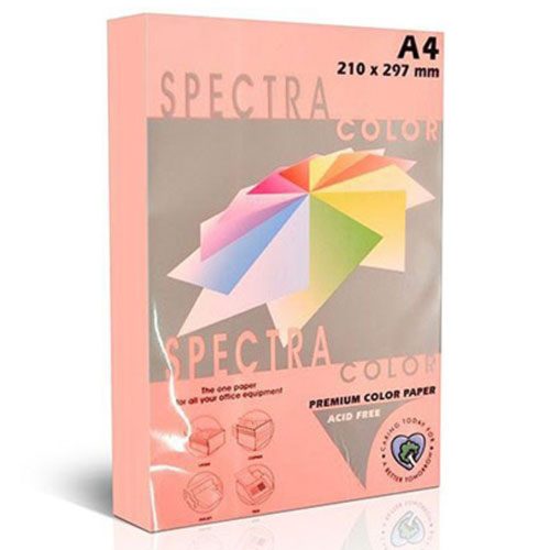 Папір кольор. А4 80 г/м (100 арк.) паст. SPECTRA COLOR Pink 170 (рожевий)