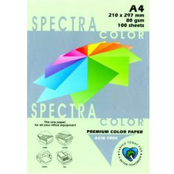 Папір кольор. А4 80 г/м (100 арк.) паст. SPECTRA COLOR Green 190 (зелений)