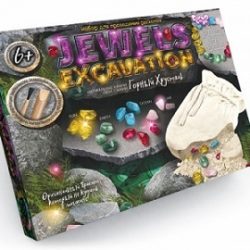 Набор для проведения розкопок "JEWELS EXCAVATION" камни укр.(6)