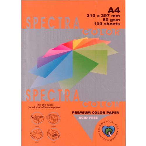 Папір кольор. А4 80 г/м (100 арк.) інт. SPECTRA COLOR Saffron 240 (помаранчевий)