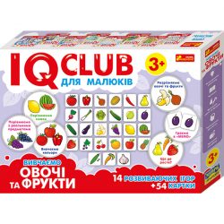 6353 Учебные пазли.Изучаем овощи и фрукты.IQ-club для детей 13203004Укр